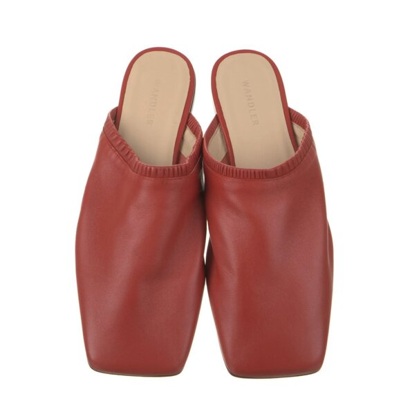 WANDLER Red Leather Mules - Picture 5 of 6